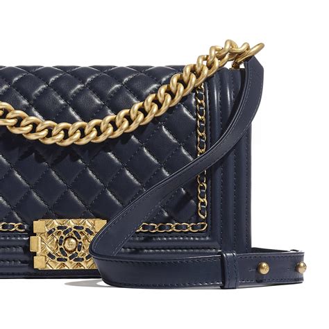 chanel boy blue calfskin|Chanel handbags boys.